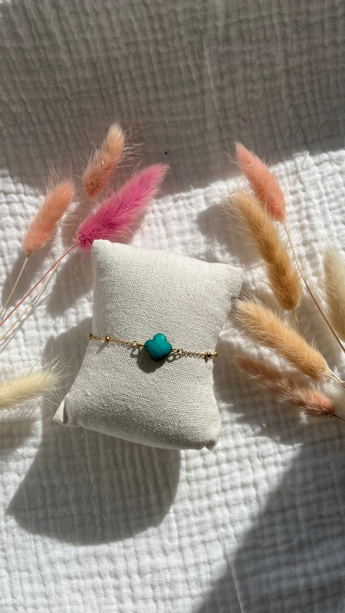 Bracelet Trèfle perlée