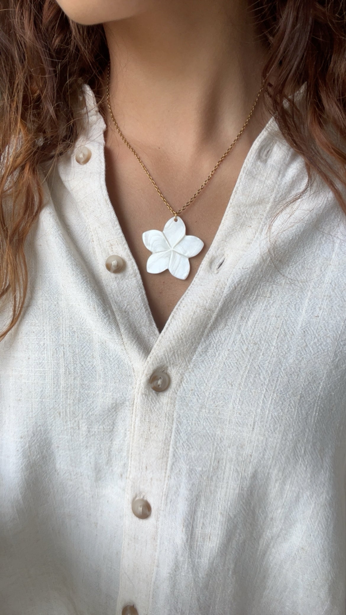 collier fleur de Nacre