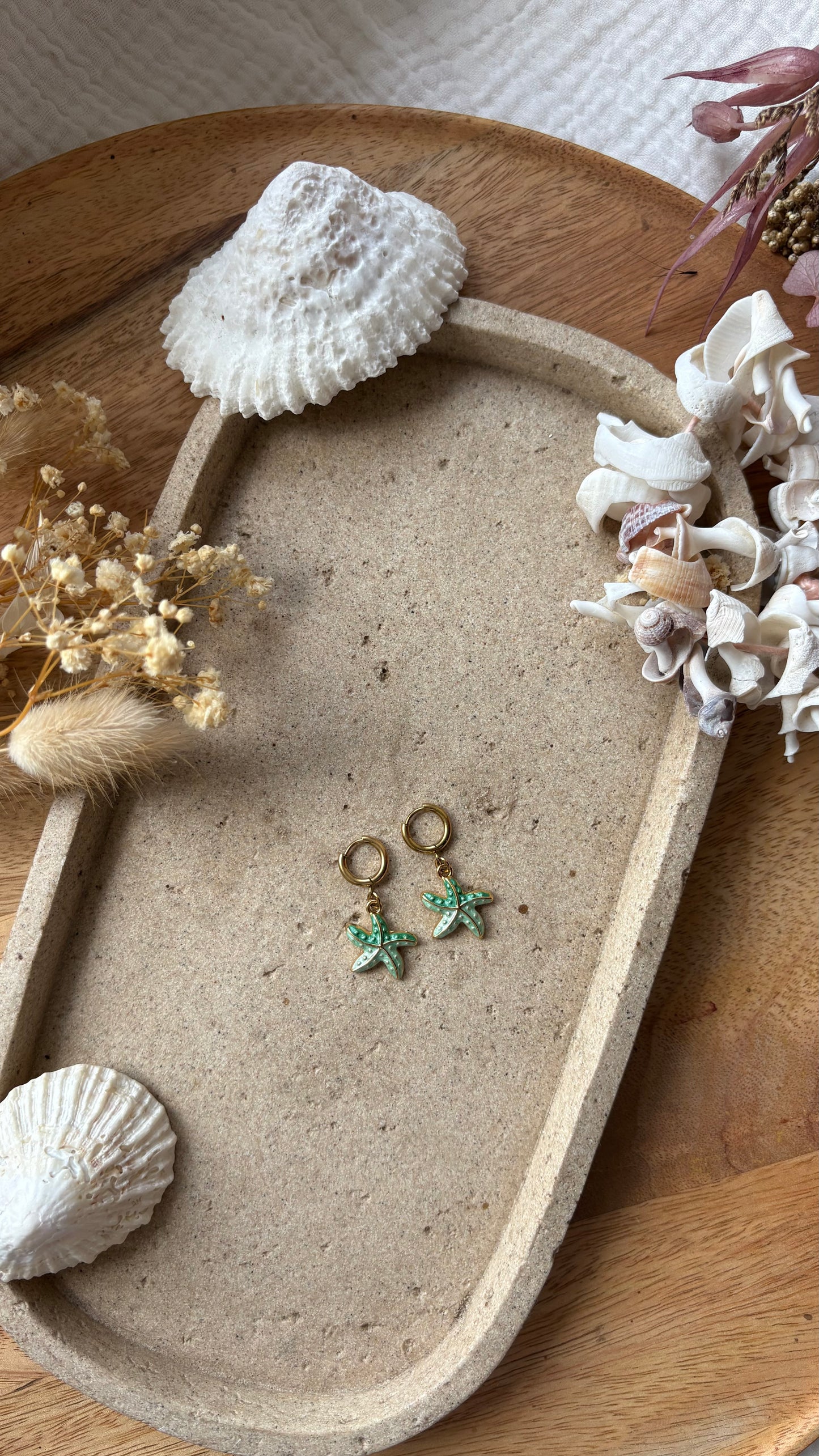 Boucle d’oreille Étoile Marine