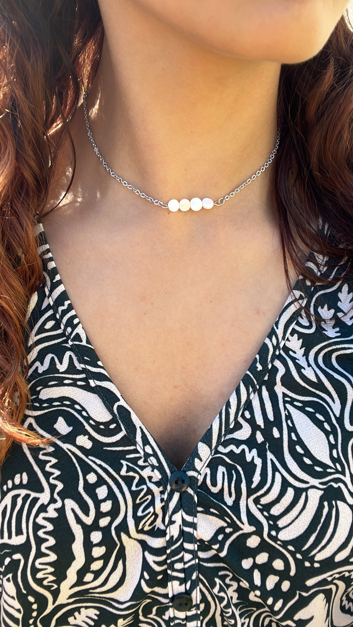 Collier perle nacre