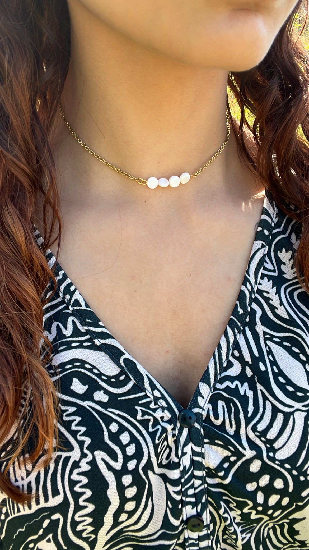 Collier perle nacre