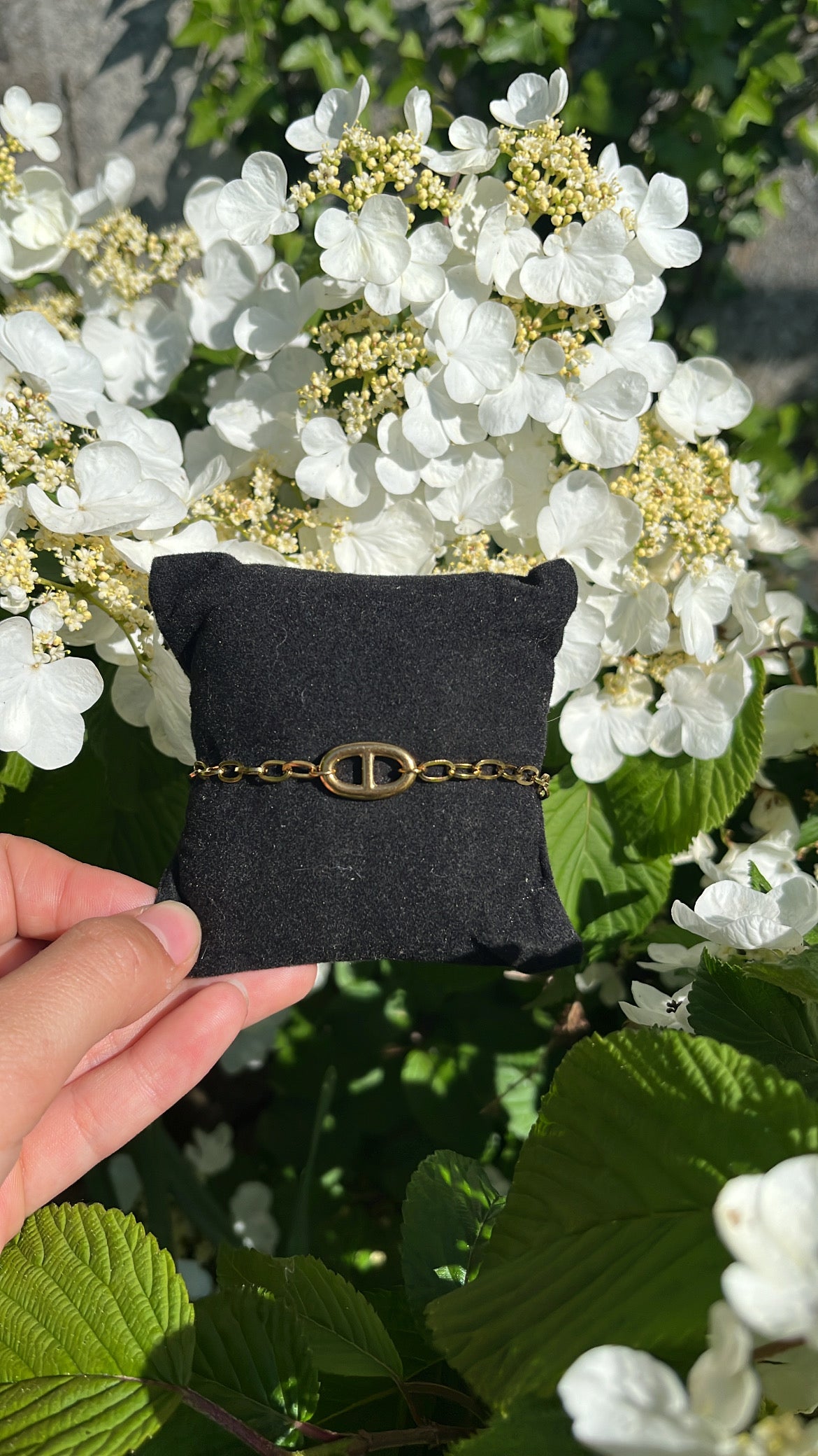 Bracelet maille marine doré