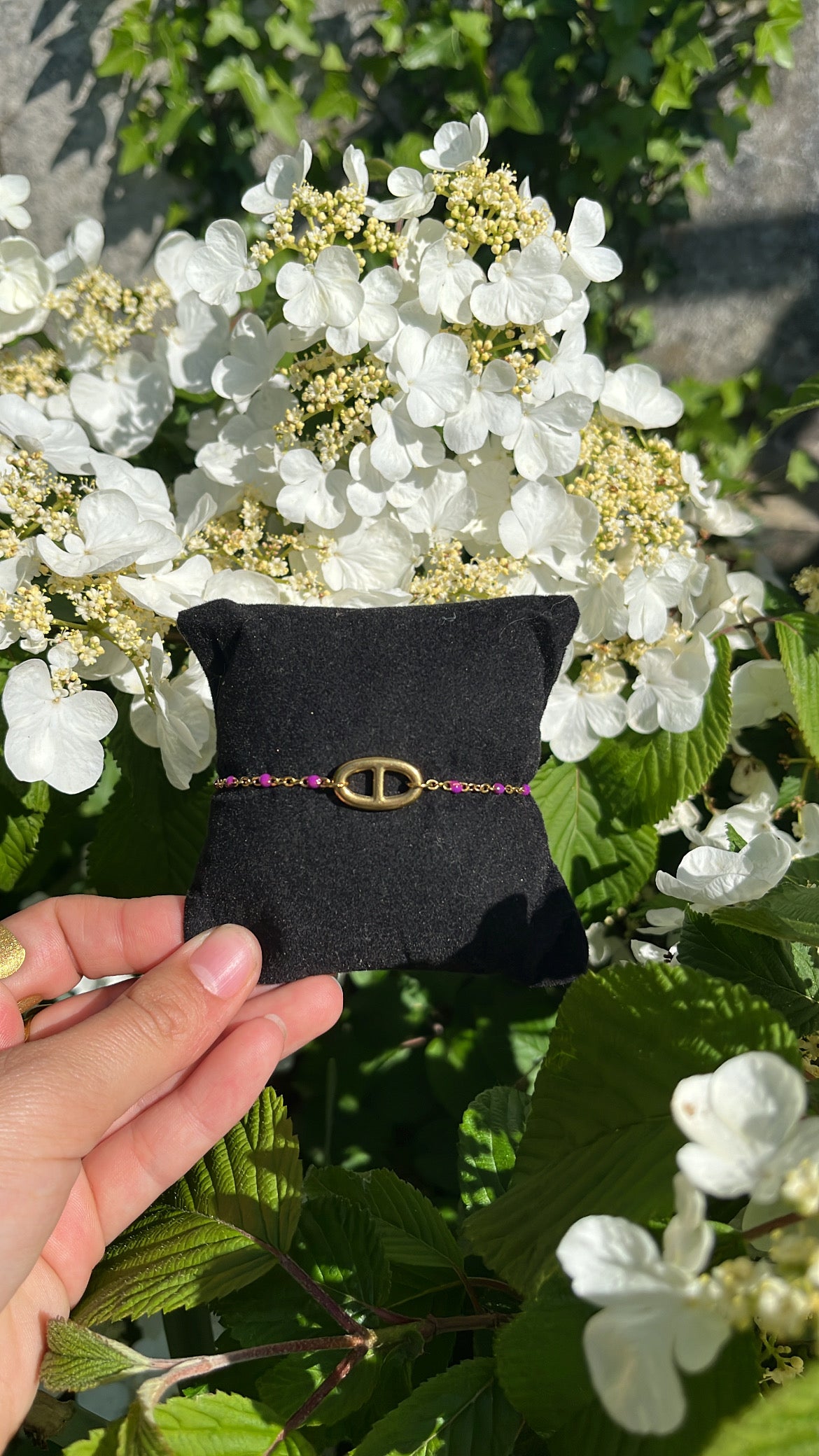 Bracelet maille marine doré