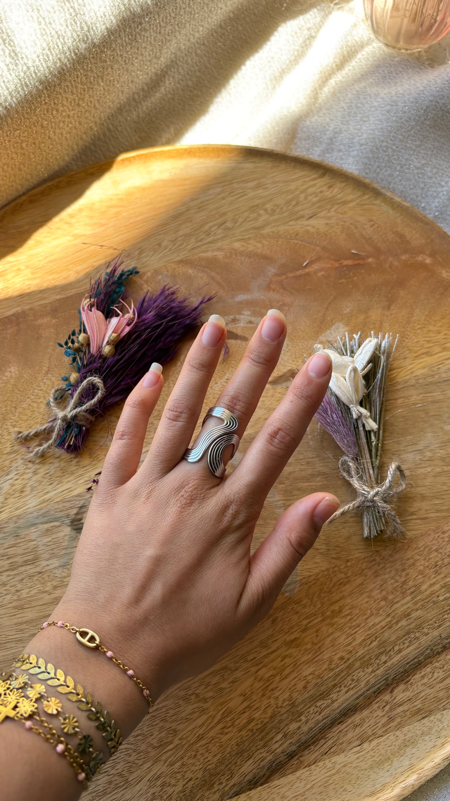Bague Rayon doré