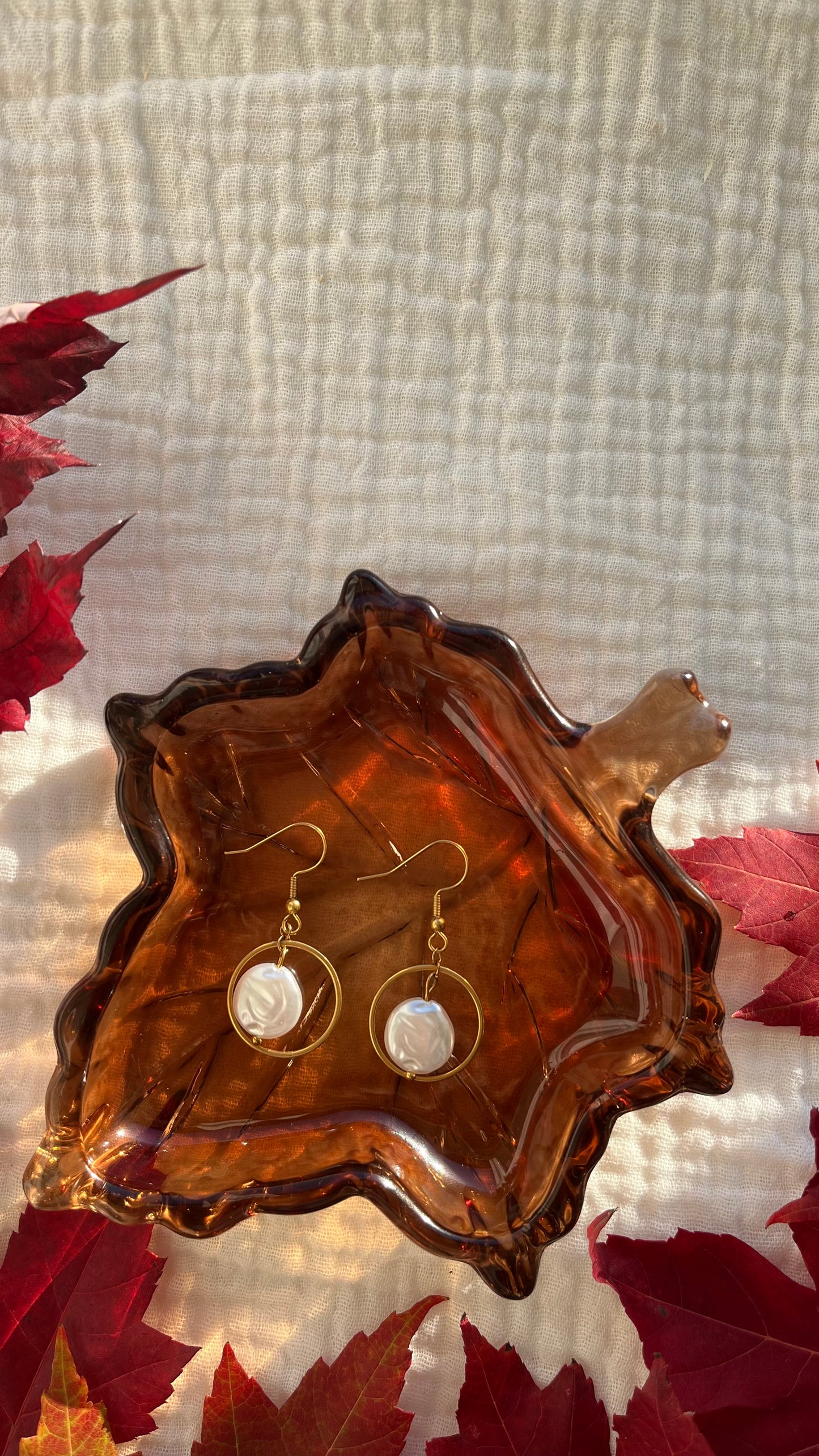 Boucle d’oreille Nacre