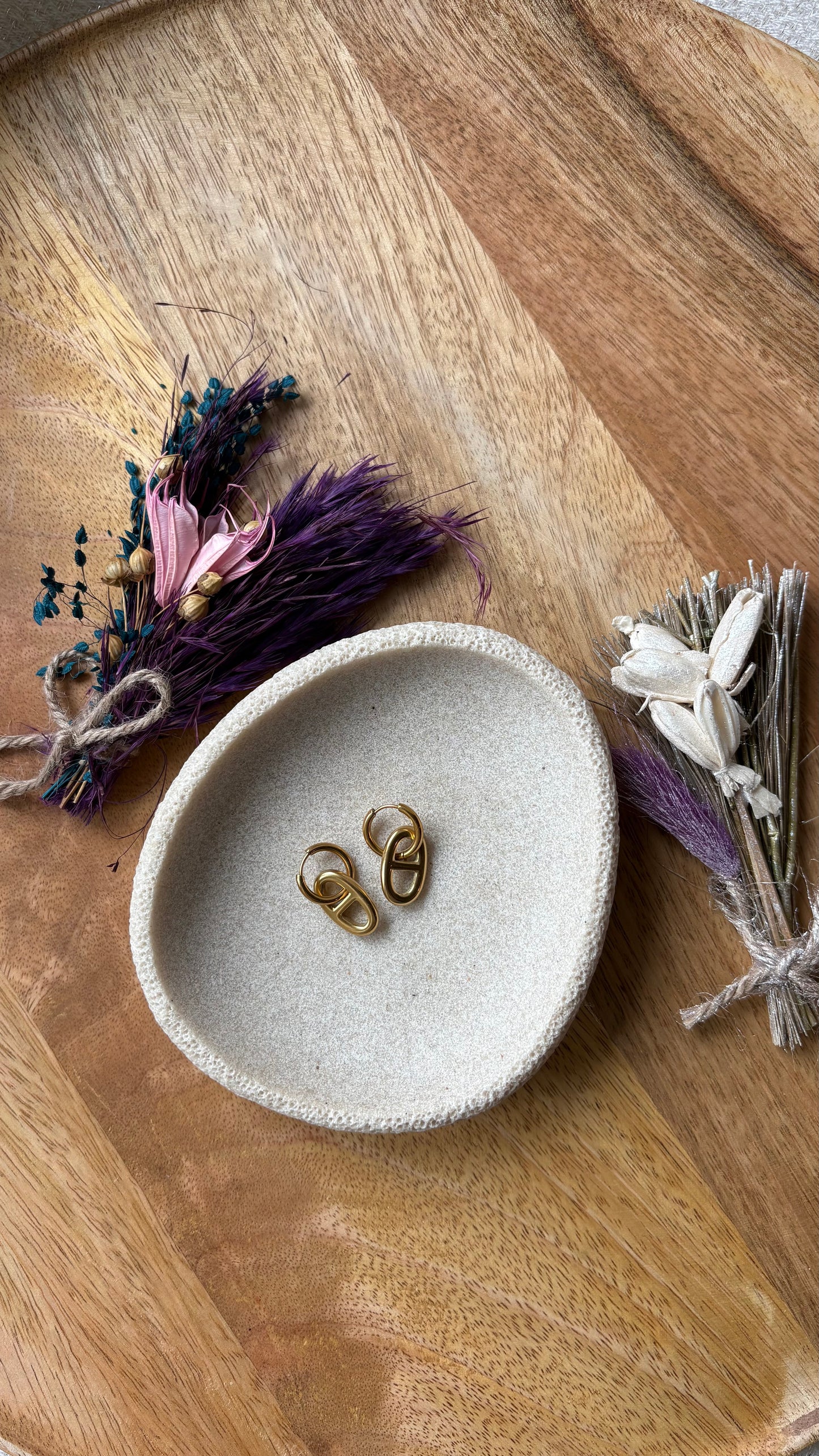 Boucles d’oreilles Maille marine