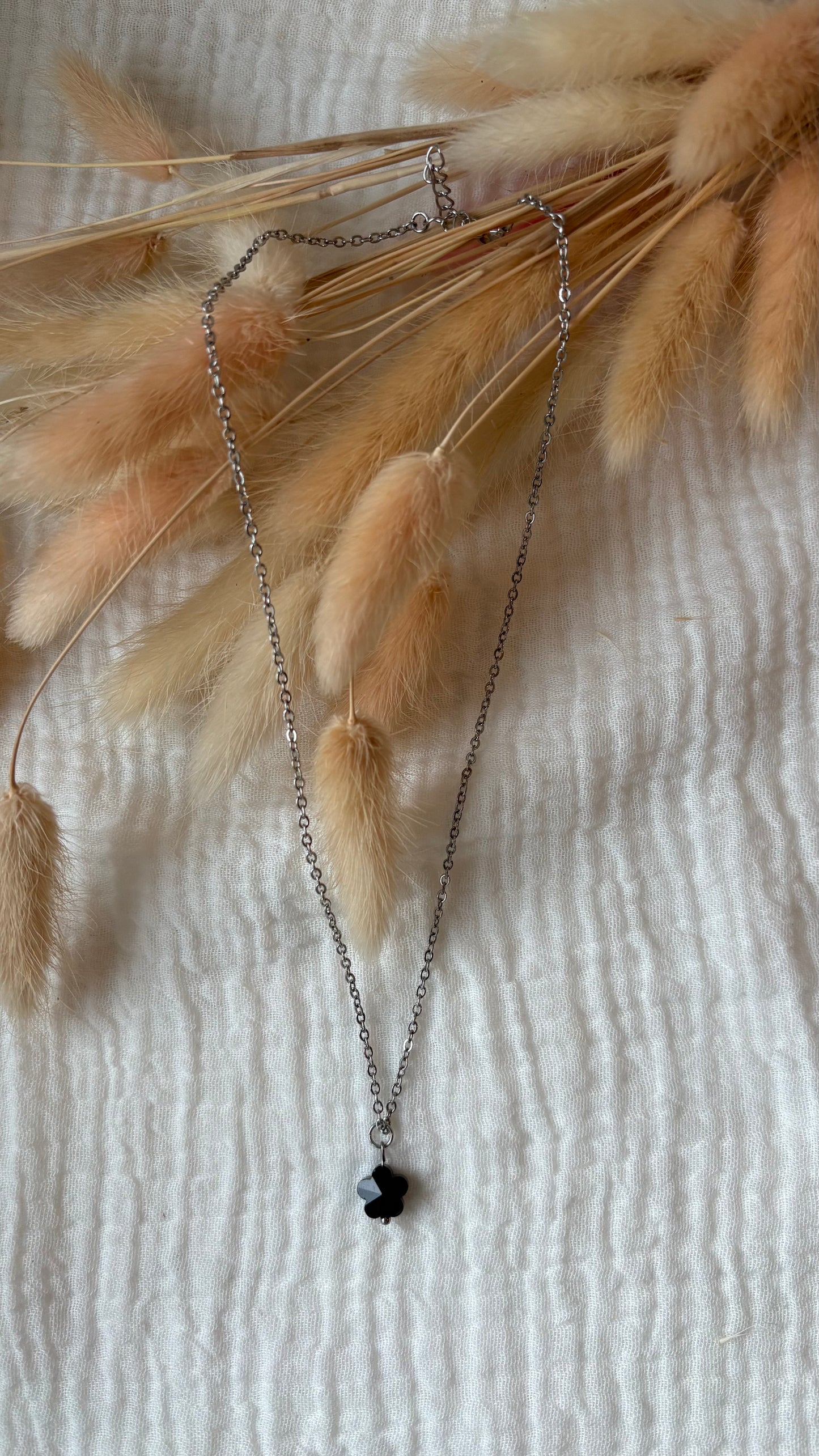 Collier Jacqueline argenté