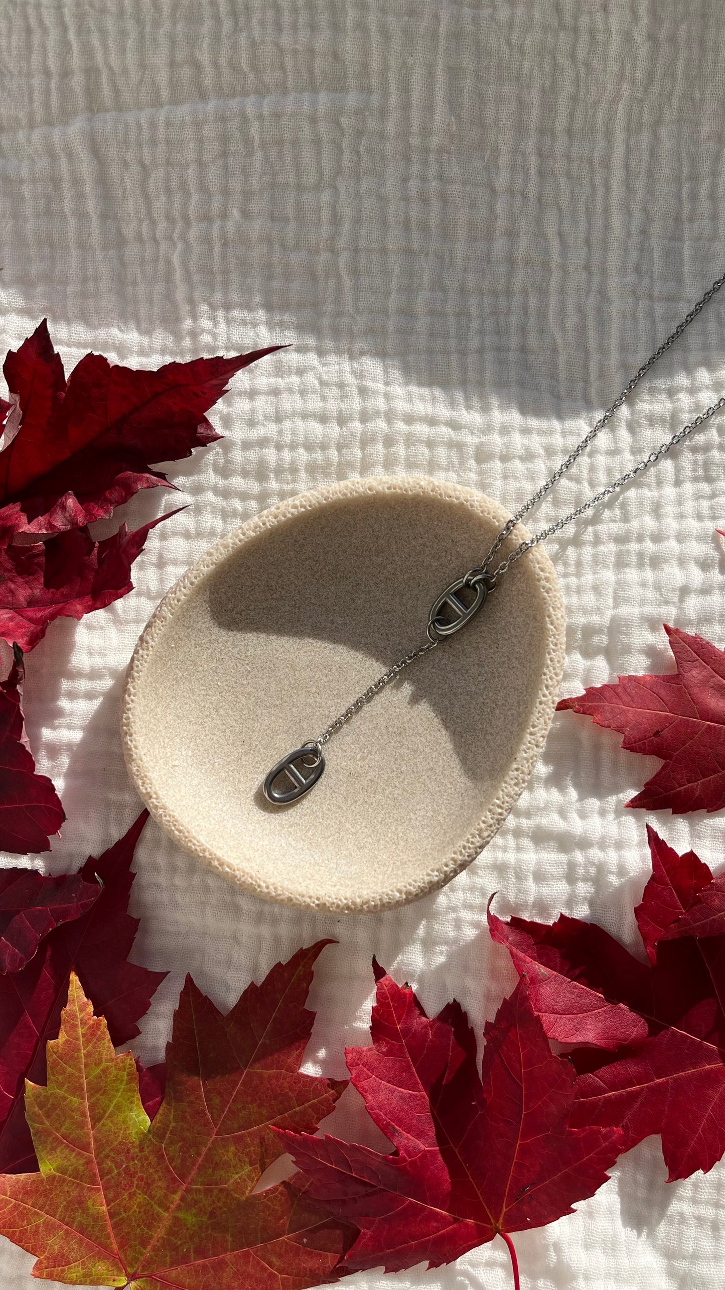 Collier Y Maille Marine