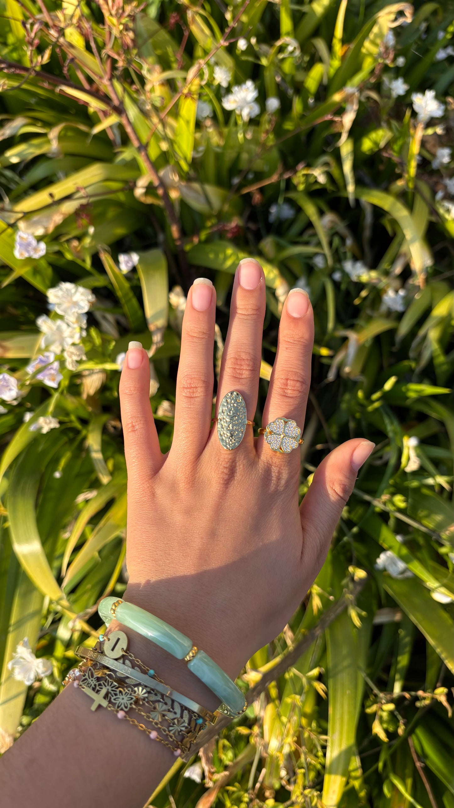 Bague martelée