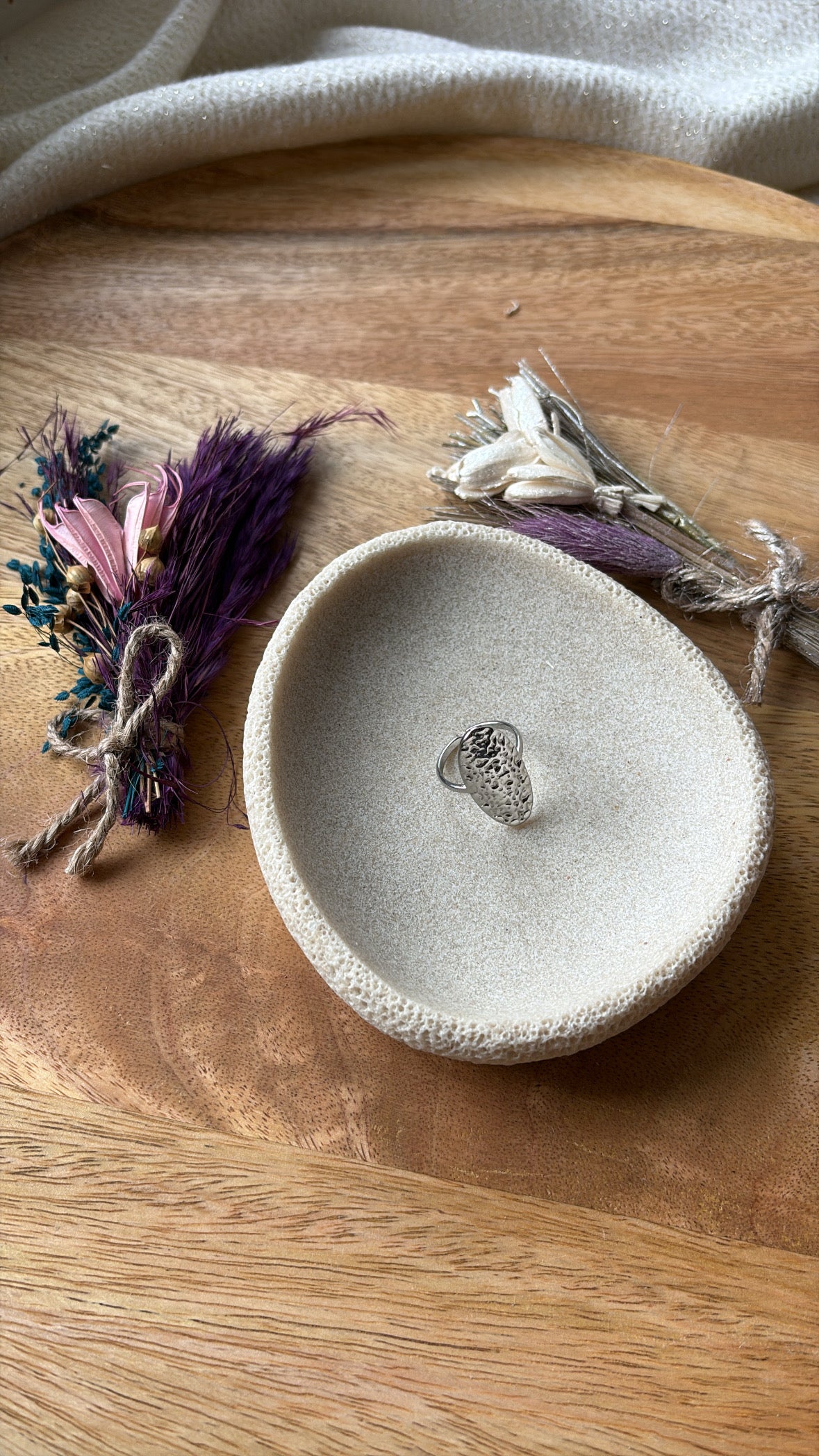 Bague martelée