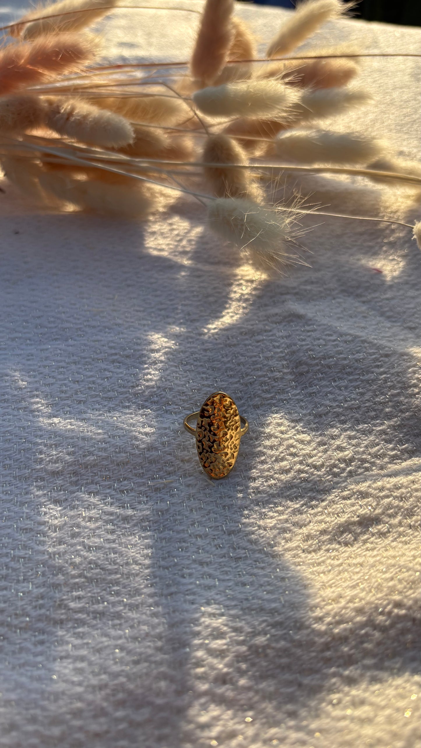 Bague martelée