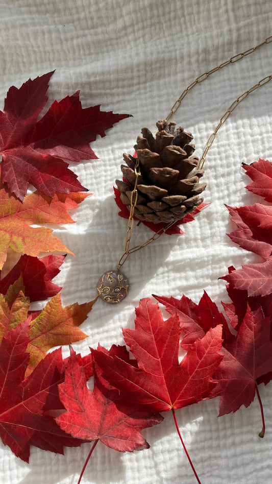 Sautoir feuilles d’Or