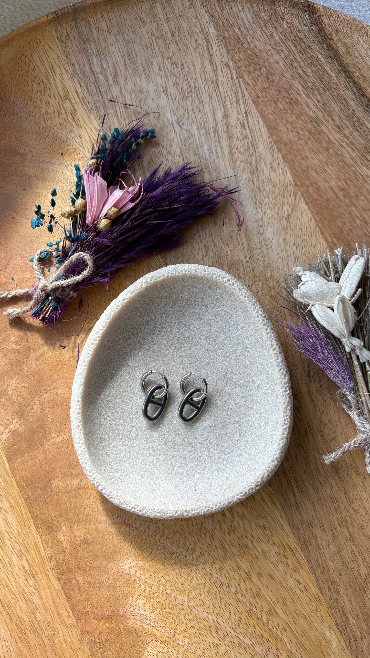 Boucles d’oreilles Maille marine