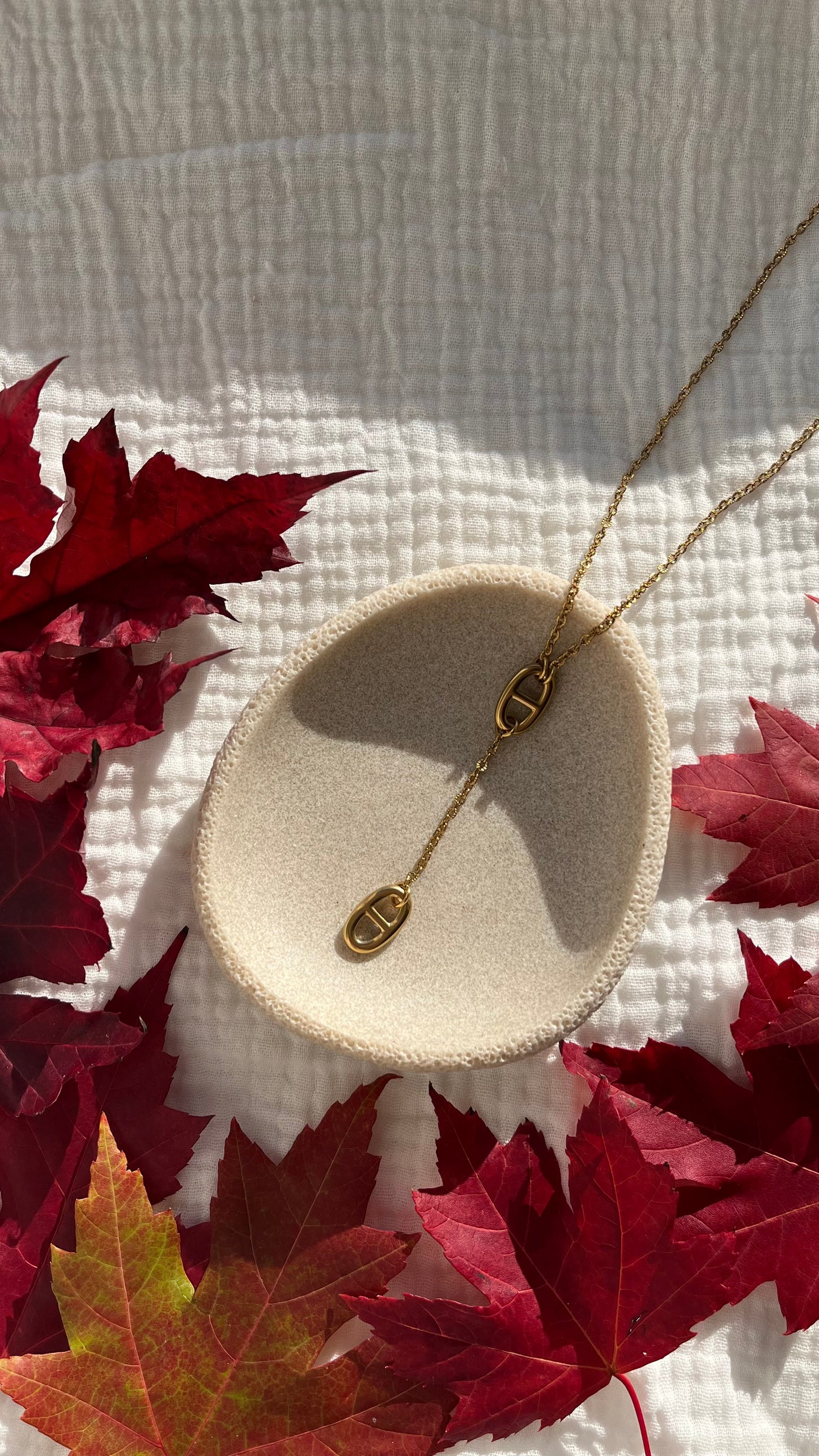 Collier Y Maille Marine