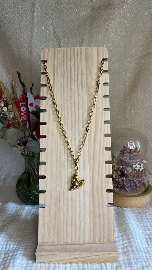 Collier Cœur de perle