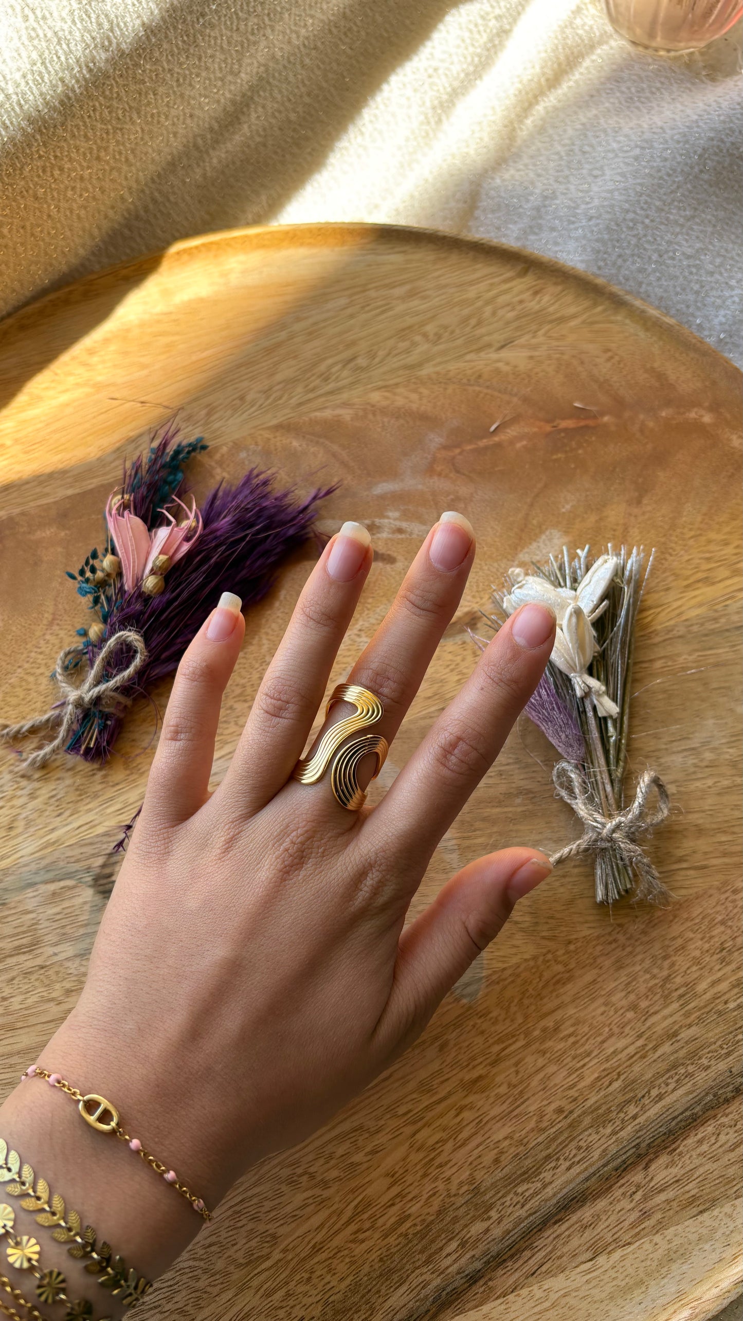 Bague Rayon doré