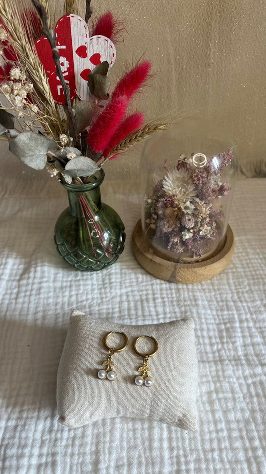 Boucle D'oreille Perle de Cerise