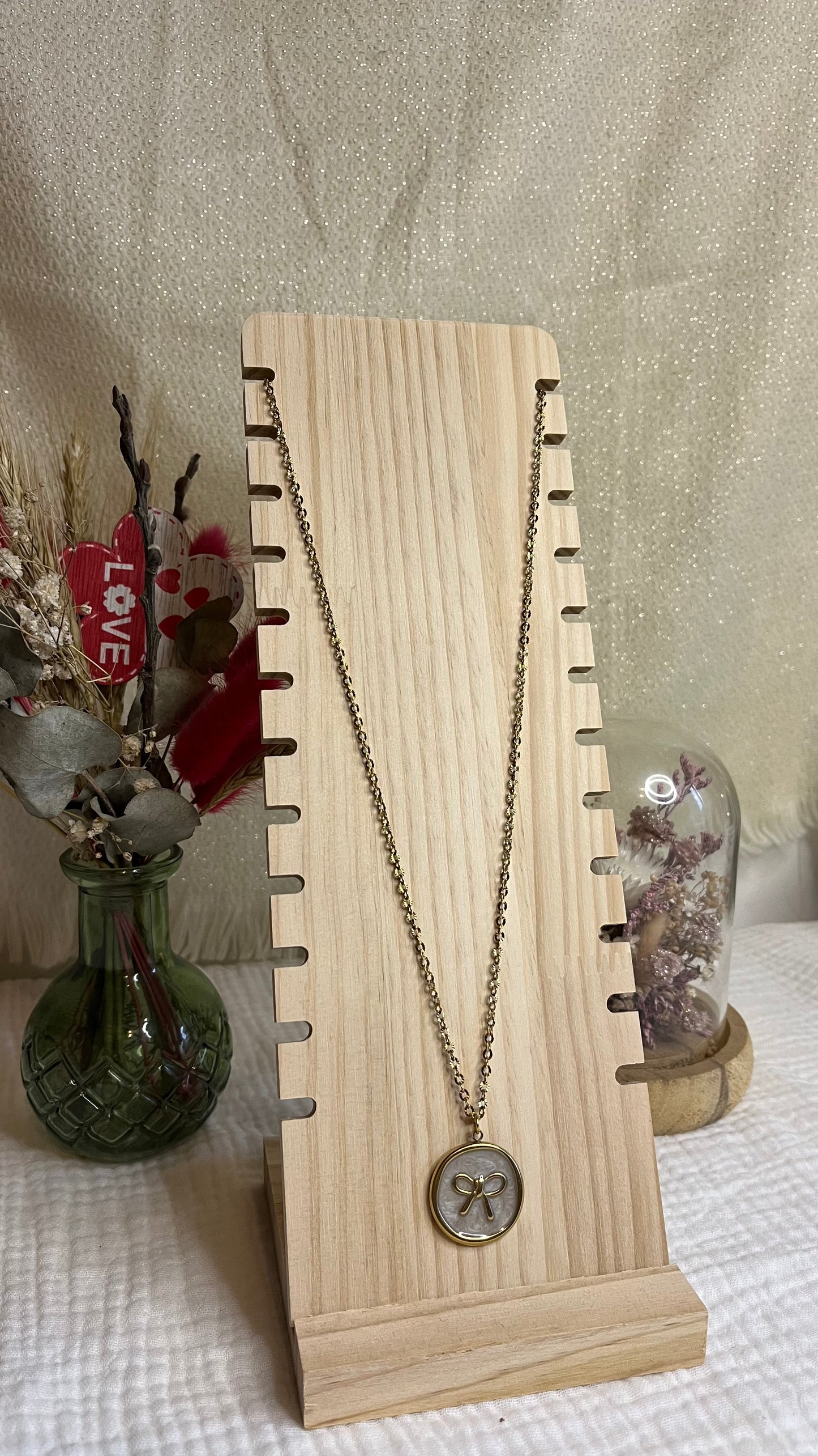 Collier Nœud de Soie