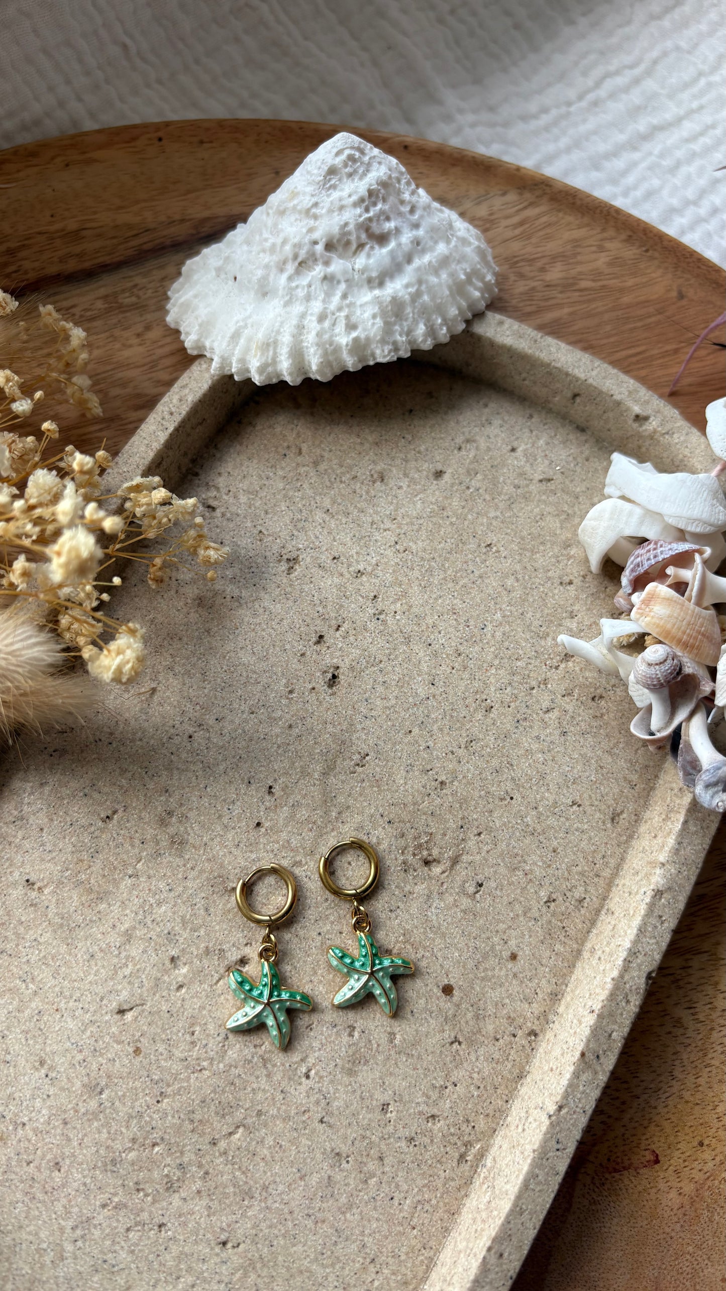 Boucle d’oreille Étoile Marine