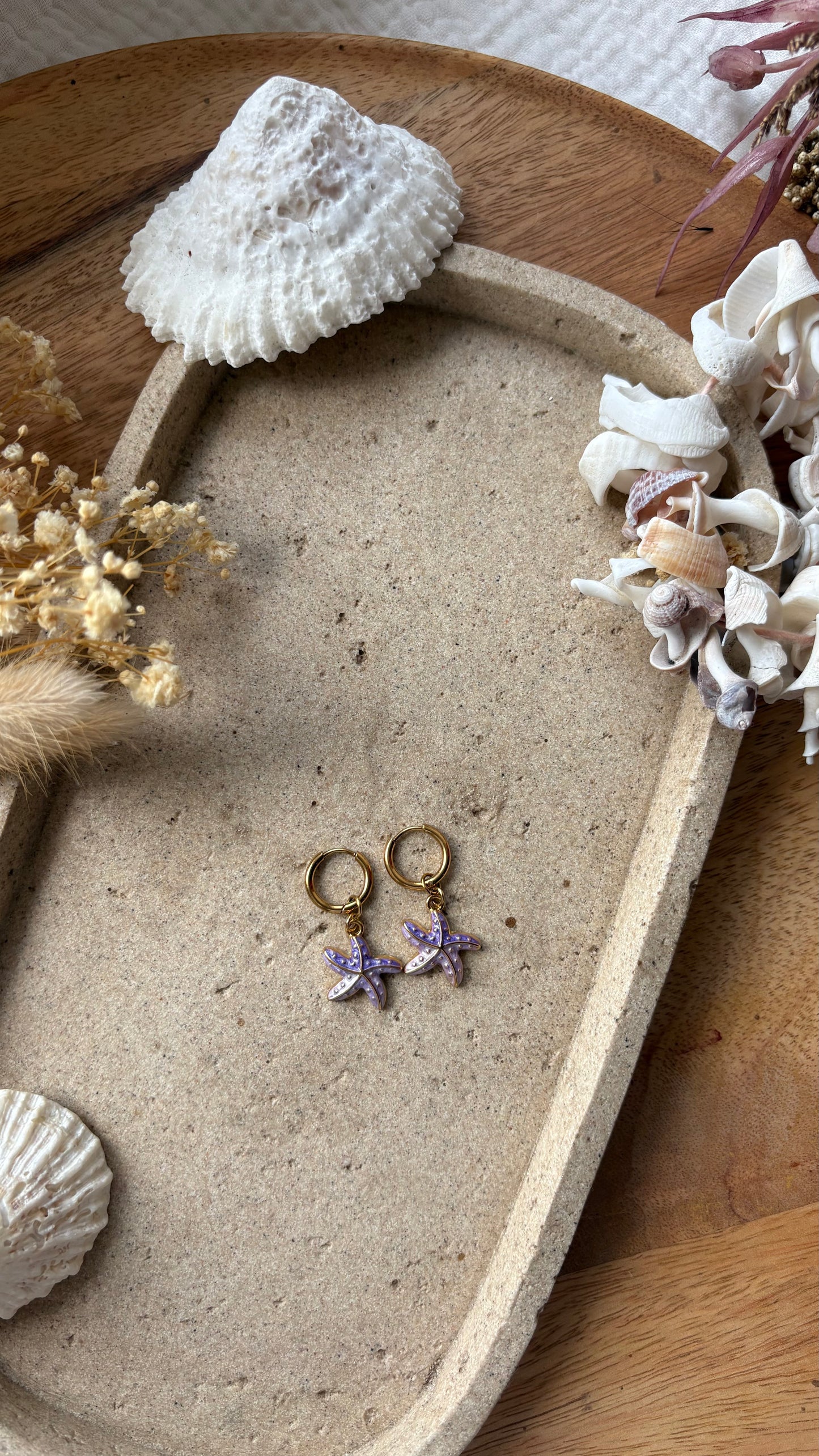 Boucle d’oreille Étoile Marine