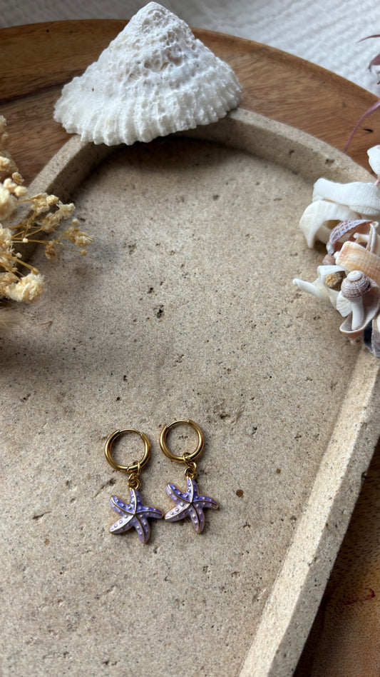 Boucle d’oreille Étoile Marine