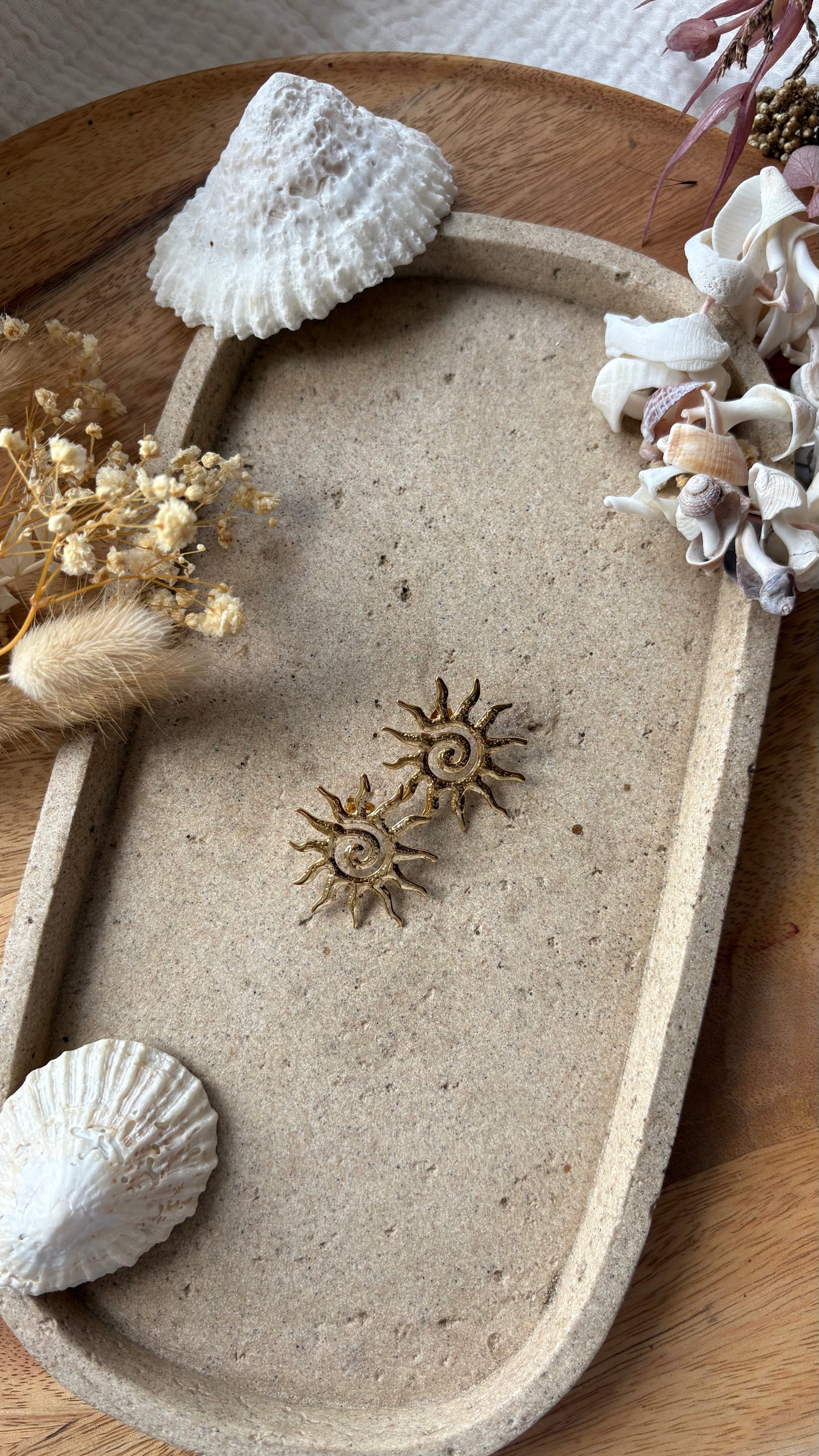 Boucle d’oreille Soleil des dunes