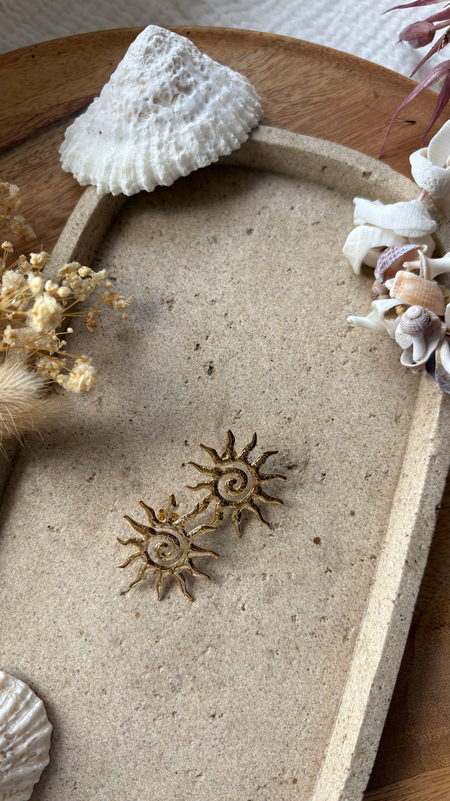 Boucle d’oreille Soleil des dunes