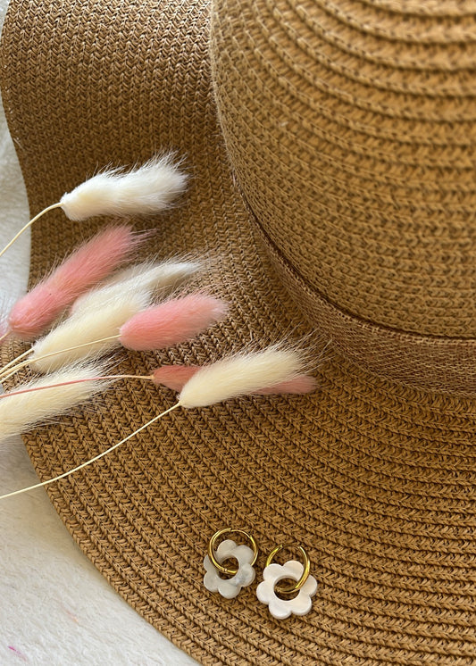 Boucle d'oreille fleur